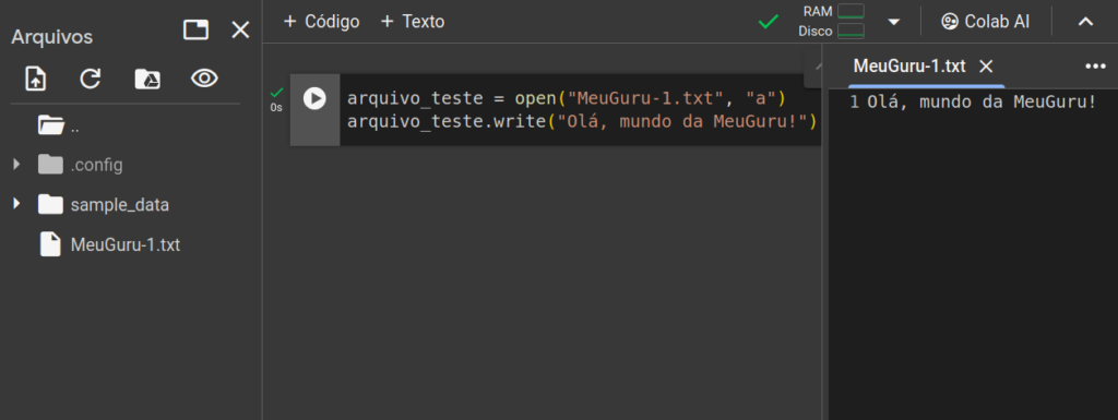 manipulando arquivos com python - criando arquivos